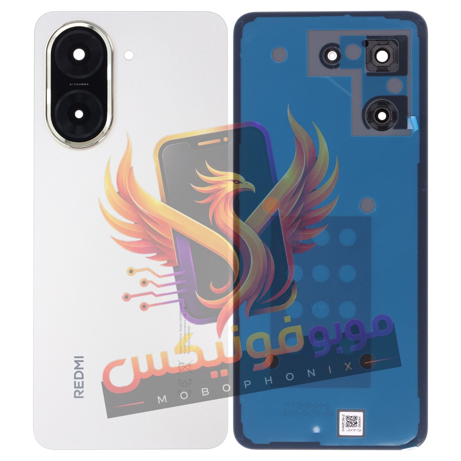 خرید درب پشت اصلی شیائومی Redmi A5 با ضمانت و ارسال سریع از موبو فونیکس. قطعه اورجینال فریم و درب پشت موبایل. مشاهده مشخصات