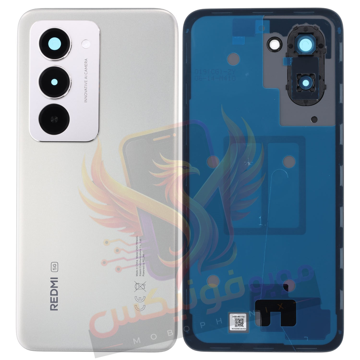 خرید درب پشت اصلی شیائومی Redmi 15 با ضمانت و ارسال سریع از موبو فونیکس. قطعه اورجینال فریم و درب پشت موبایل. مشاهده مشخصات